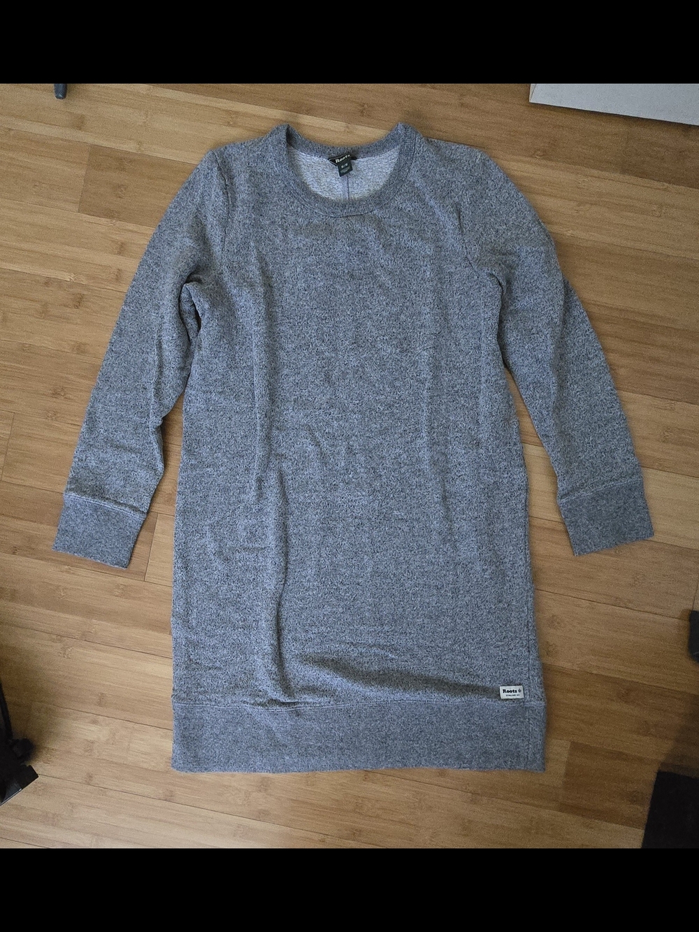 Roots Grey Long Sleeve Sweater Dress